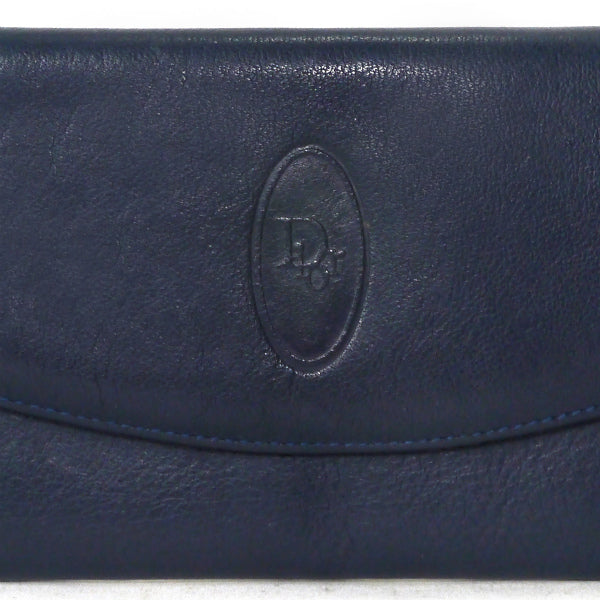 OLD Dior レザー長財布（ネイビー）