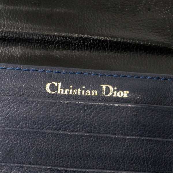 OLD Dior レザー長財布（ネイビー）