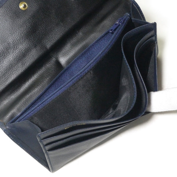 OLD Dior レザー長財布（ネイビー）