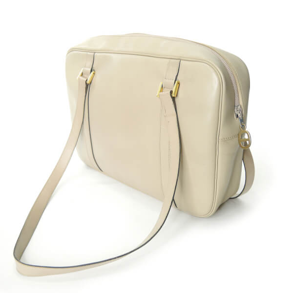 C.Dior　コンビレザー ロゴトートバッグ（ベージュ）