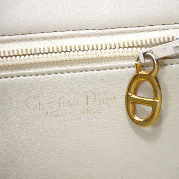 C.Dior　コンビレザー ロゴトートバッグ（ベージュ）