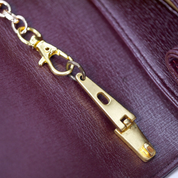 OLD Dior 総革CDロゴ2WAYチェーンバッグ（ボルドー）