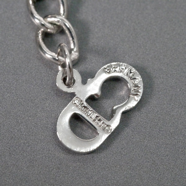 C.Dior CDロゴ×ジルコニア ネックレス（シルバー）