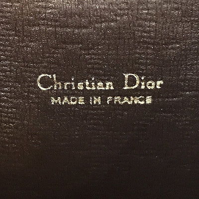 Old Dior　トロッター柄　がま口ポーチ（茶）