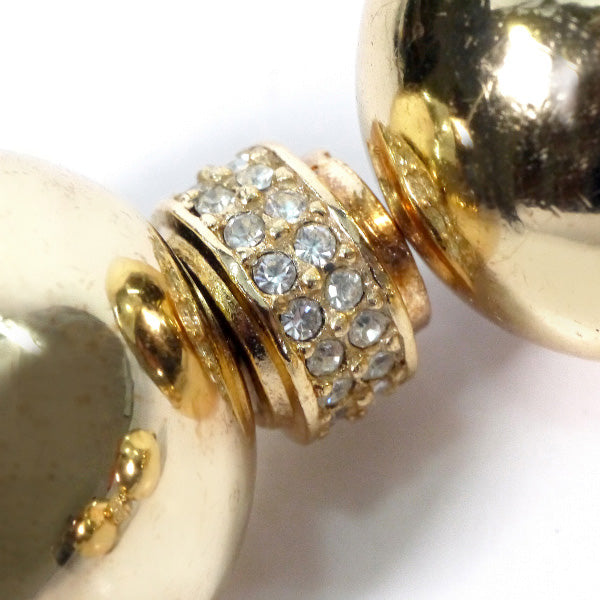 Vintage C.Dior　ゴールドボール イヤリング