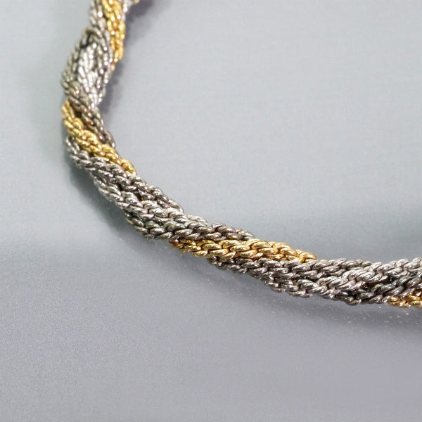 C.Dior ゴールド×シルバー ロープチェーンネックレス – Vintage Shop