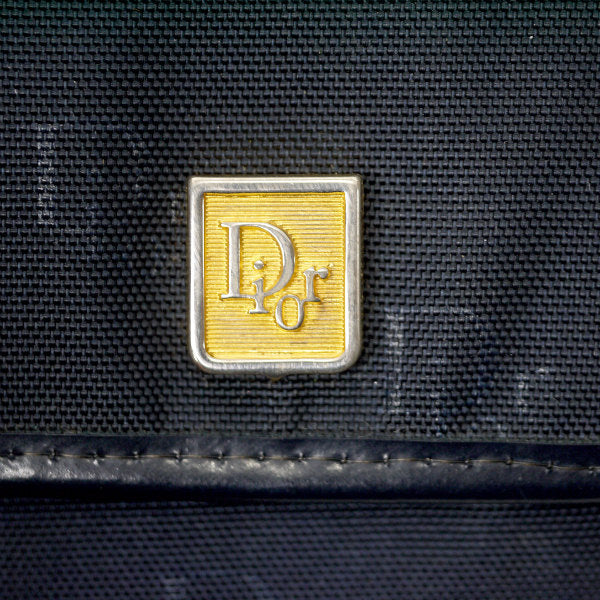 Old Dior ロゴ柄キャンバス コインケース（紺）
