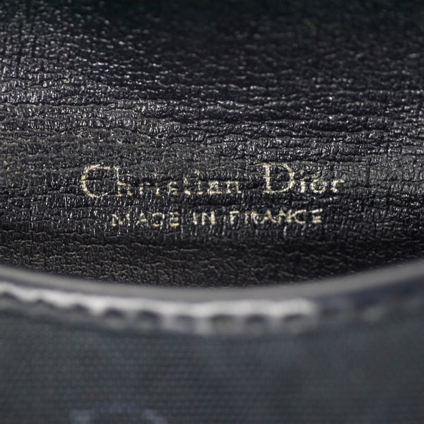 Old Dior ロゴ柄キャンバス コインケース（紺）