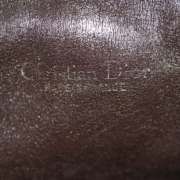 OLD Dior トロッター柄CDロゴA4トートバッグ（茶）