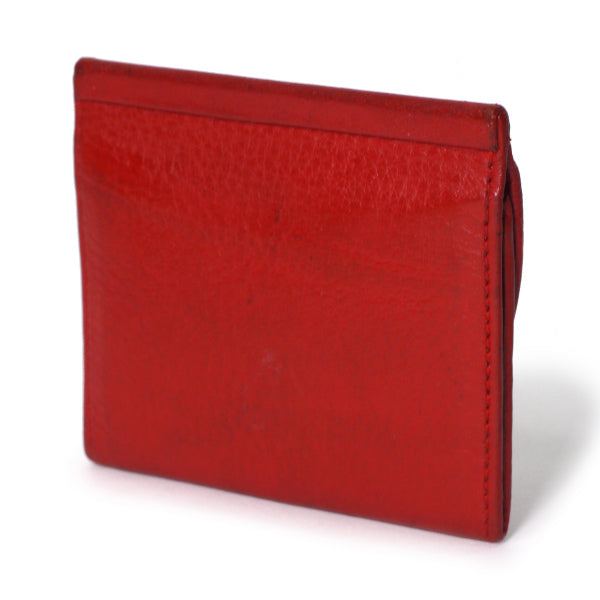 Old Dior オバールロゴ総革コインケース（赤）