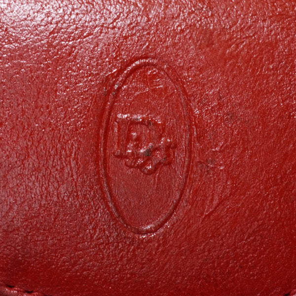 Old Dior オバールロゴ総革コインケース（赤）