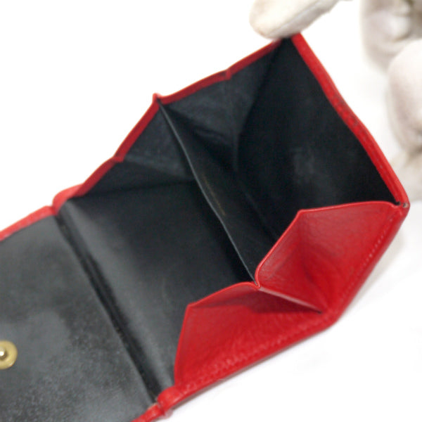 Old Dior オバールロゴ総革コインケース（赤）