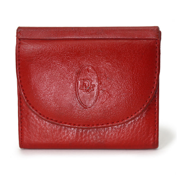 Old Dior オバールロゴ総革コインケース（赤）