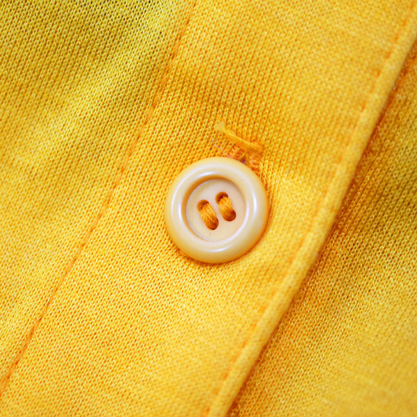 Old Dior 袖結びコットン ポロシャツ（黄）