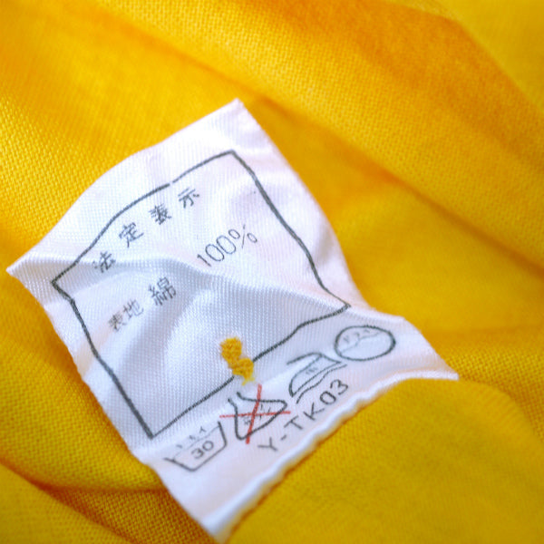 Old Dior 袖結びコットン ポロシャツ（黄）
