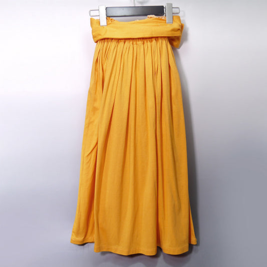 Old Dior ウエストリボンフレアスカート（オレンジ）