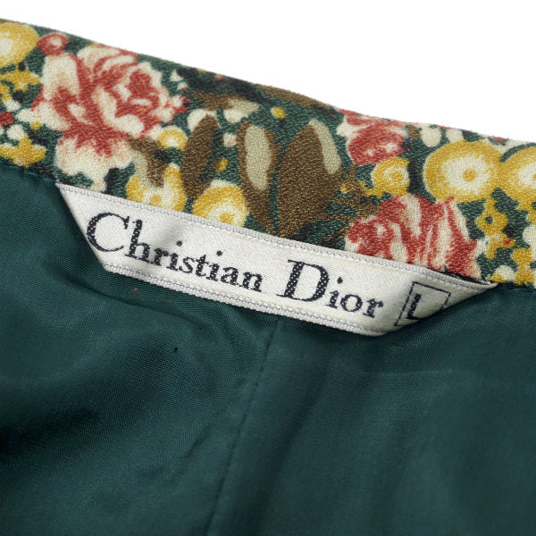 Old Dior 花柄プリーツスカート