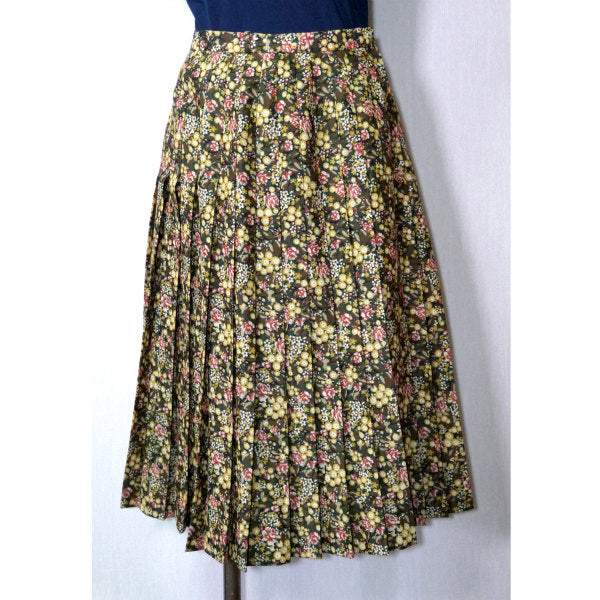 Old Dior 花柄プリーツスカート