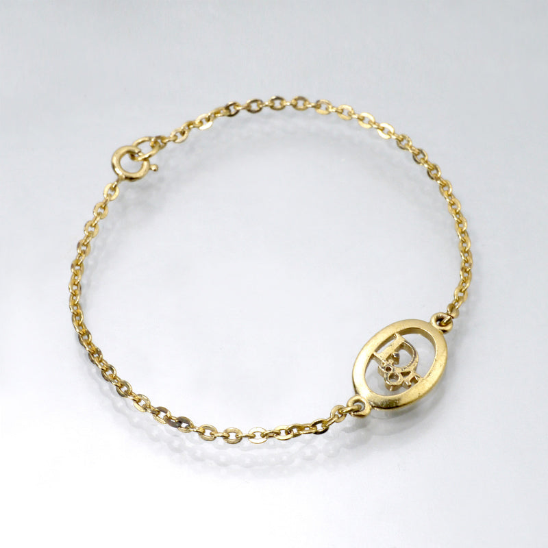 C.Dior オーバルロゴカットアウト ブレスレット（ゴールド）