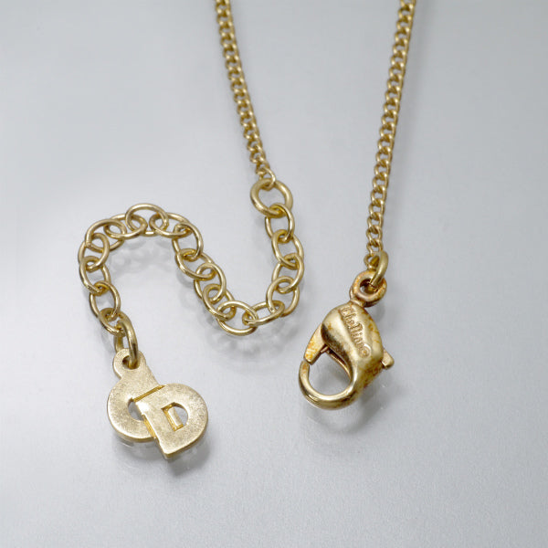 C.Dior　ドロップ型ネックレス（ジルコニア×ブラック）