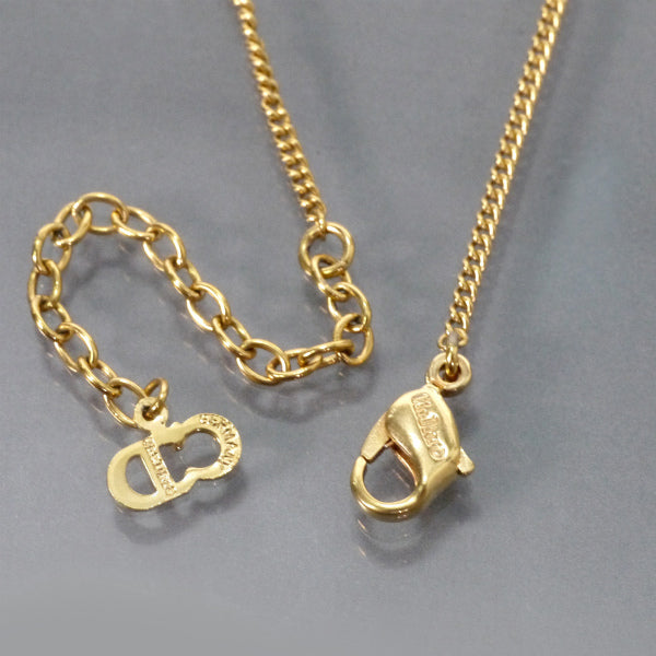 OLD Dior ドロップ型CDロゴ ネックレス（ゴールド）