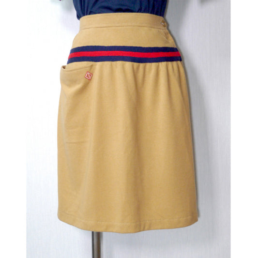 Old Dior ウェブリボン ポケットスカート（ベージュ）