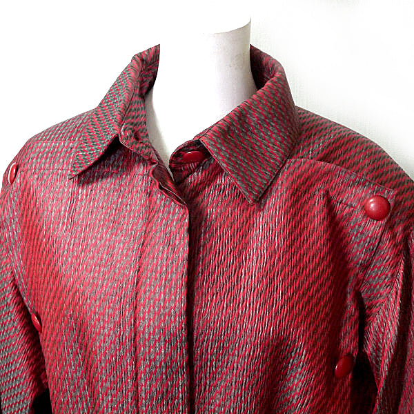 Old Dior 80ｓレトロモダン ハーフコート（赤）