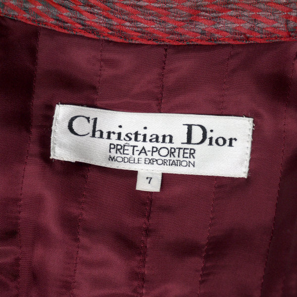 Old Dior 80ｓレトロモダン ハーフコート（赤）