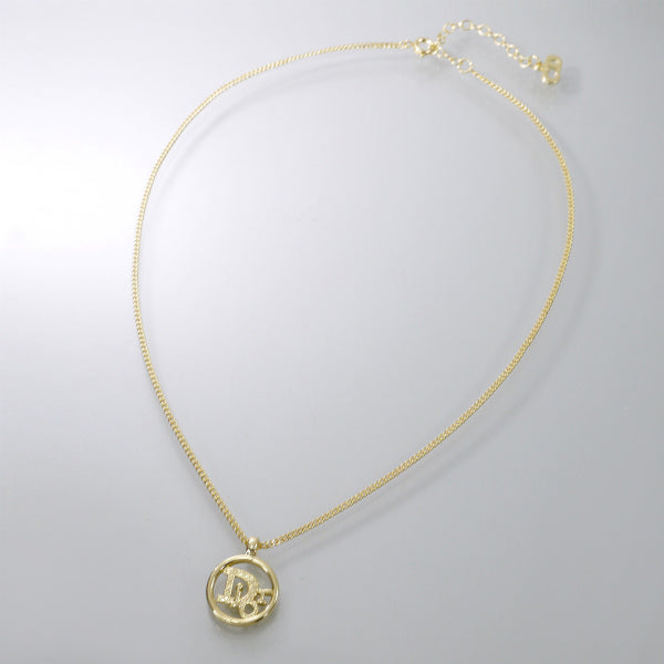 C.Dior サークルロゴ ネックレス（ゴールド）