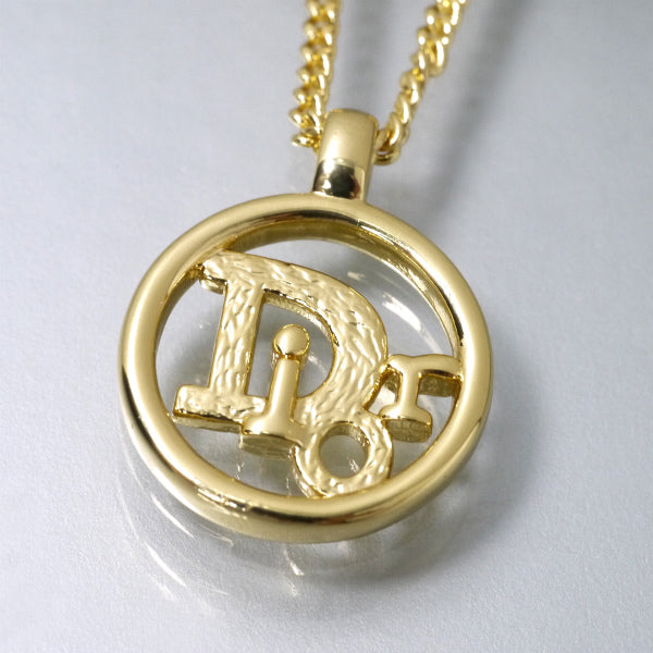 C.Dior サークルロゴ ネックレス（ゴールド）