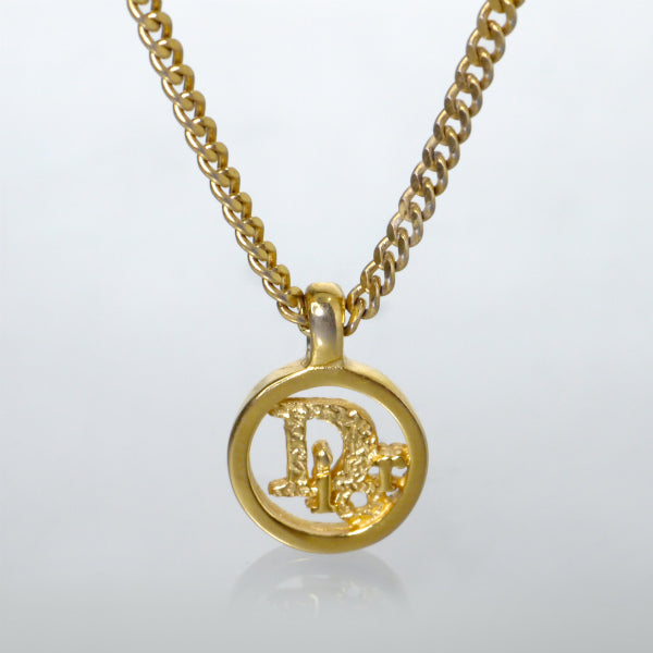 C.Dior サークルロゴ ネックレス（ゴールド）