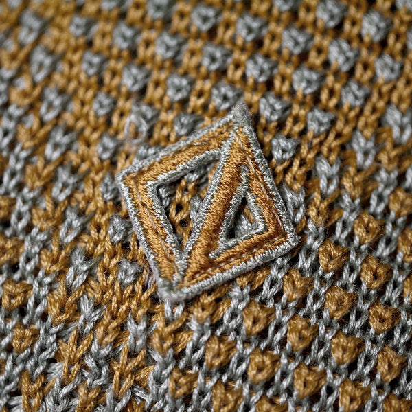 Christian Dior ダイヤ格子柄ワッフルニット（オレンジ）