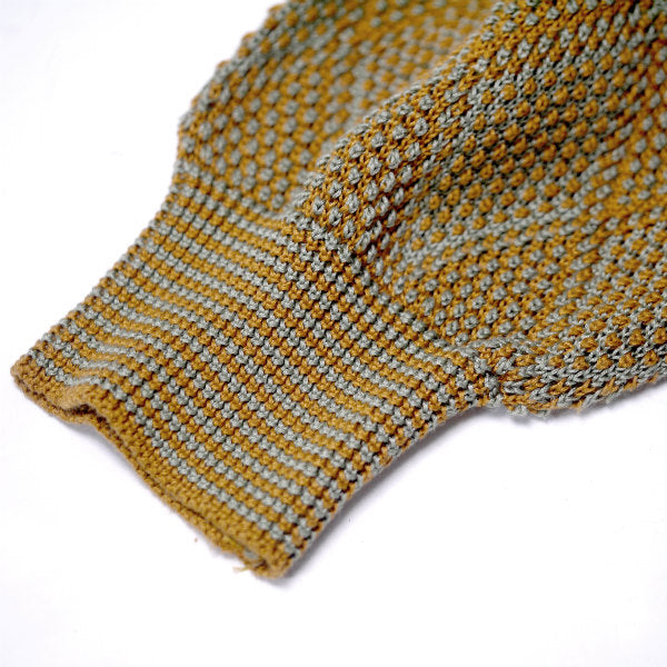 Christian Dior ダイヤ格子柄ワッフルニット（オレンジ）