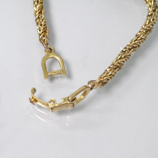 C.Dior　ロープチェーンブレスレット（ゴールド）