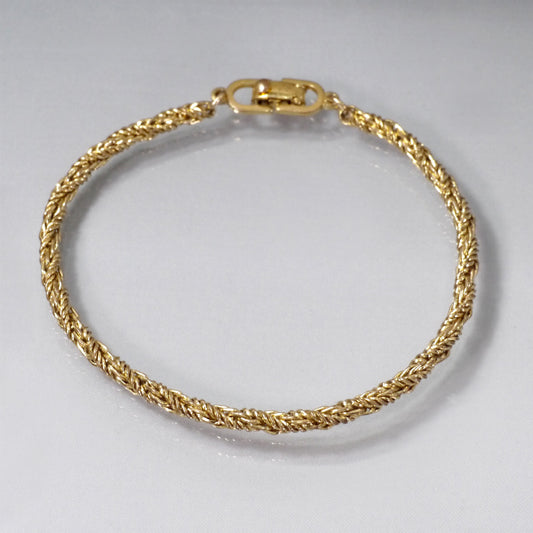 C.Dior　ロープチェーンブレスレット（ゴールド）