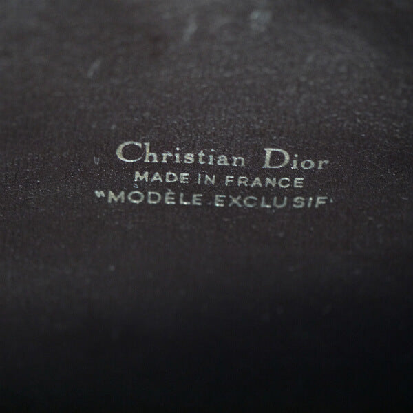 OLD Dior トロッター柄 半円斜め掛けショルダー（茶）