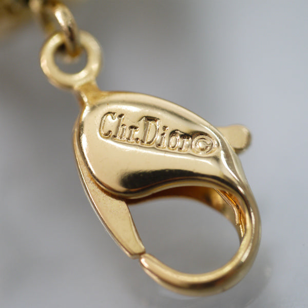 OLD Dior　透かしデザインボール ネックレス（ゴールド）