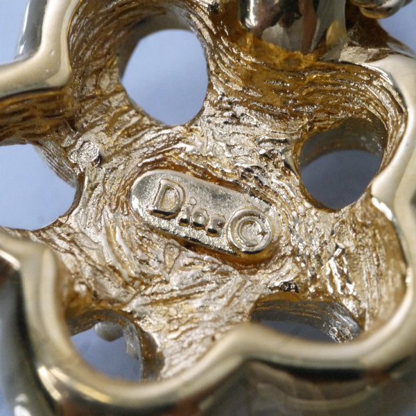 OLD Dior　ジルコニア フラワーネックレス（ゴールド）