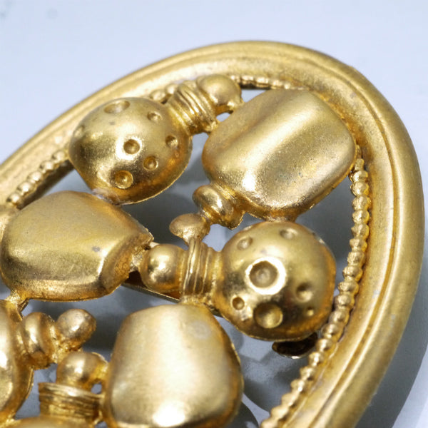 OLD Dior　香水瓶モチーフブローチ（ゴールド）