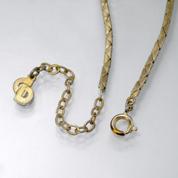 OLD Dior　カラーストーンネックレス（金古美）