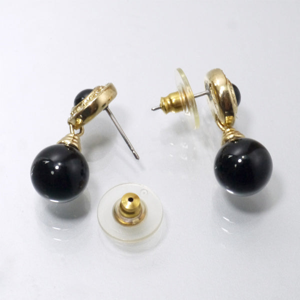 OLD Dior　ブラックストーンvintageピアス