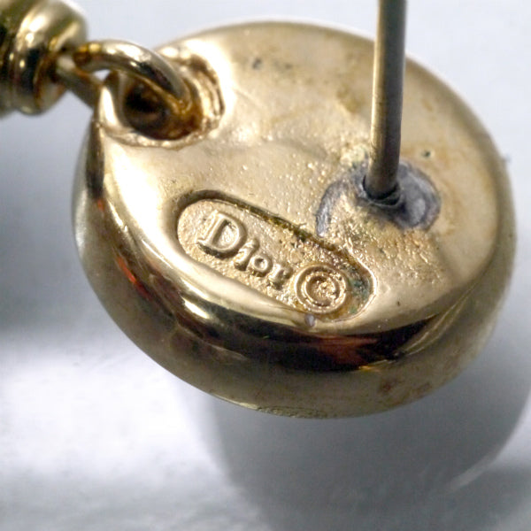 OLD Dior　ブラックストーンvintageピアス