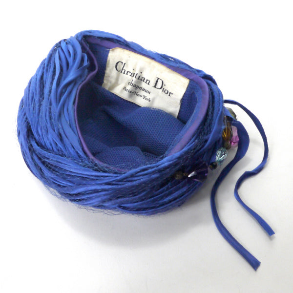 OLD Dior　ヴィンテージヘッドドレス（青）