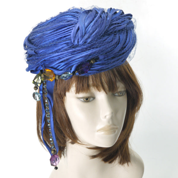 OLD Dior　ヴィンテージヘッドドレス（青）