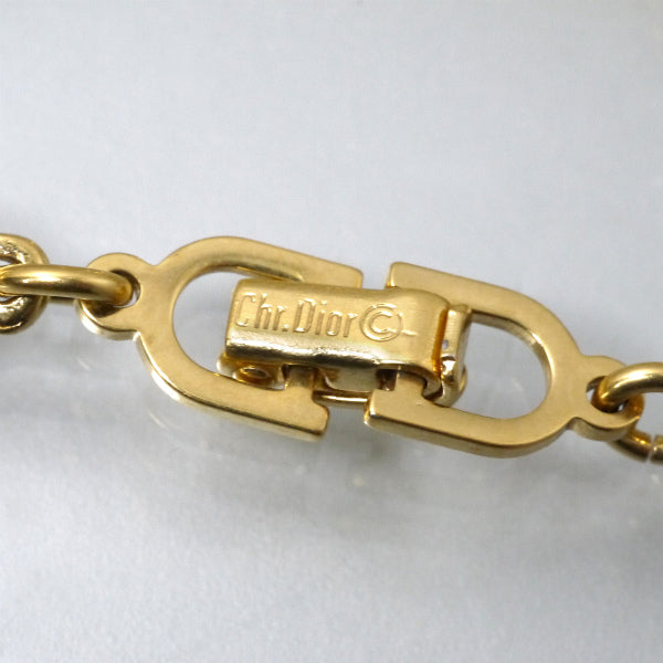 C.Dior　ミニロゴチェーンブレスレット（ゴールド）