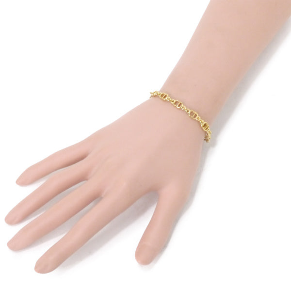 C.Dior　ミニロゴチェーンブレスレット（ゴールド）