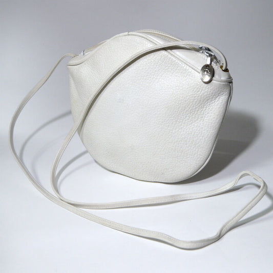 OLD Dior　総革ロゴプレートポシェット（白）