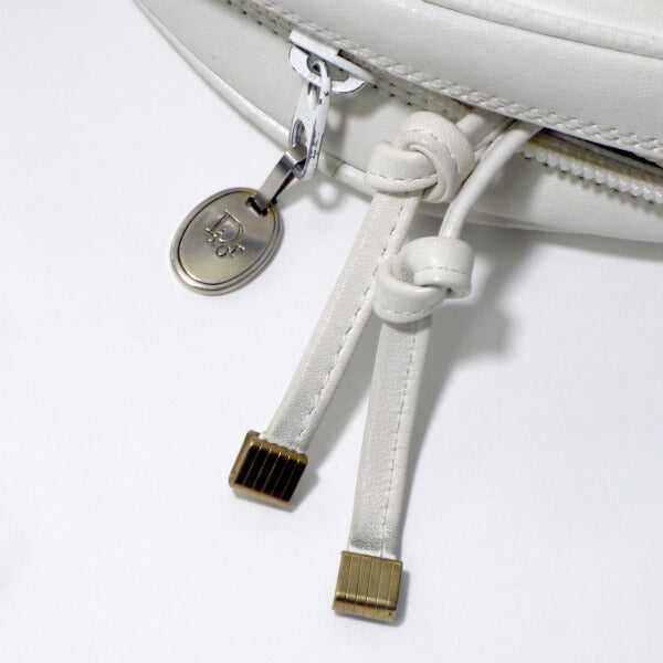 OLD Dior　総革ロゴプレートポシェット（白）