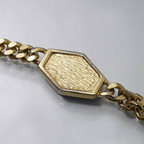 C.Dior　ロゴ チェーンブレスレット（ゴールド×黒）