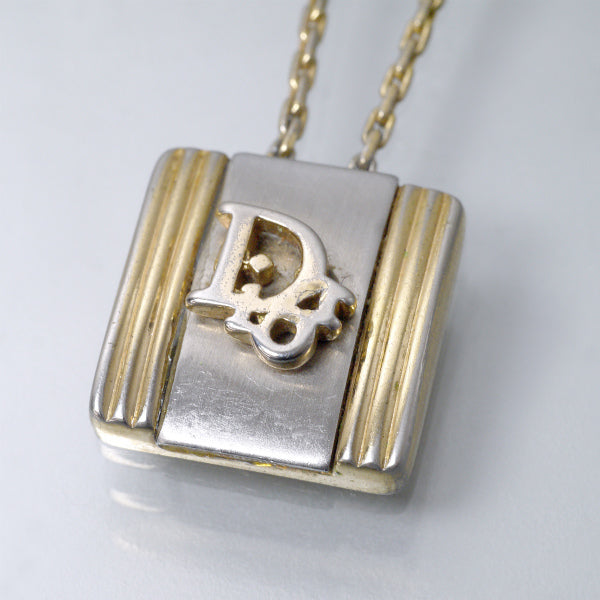 C.Dior スクエアロゴ ネックレス（ゴールド/シルバー） – Vintage Shop